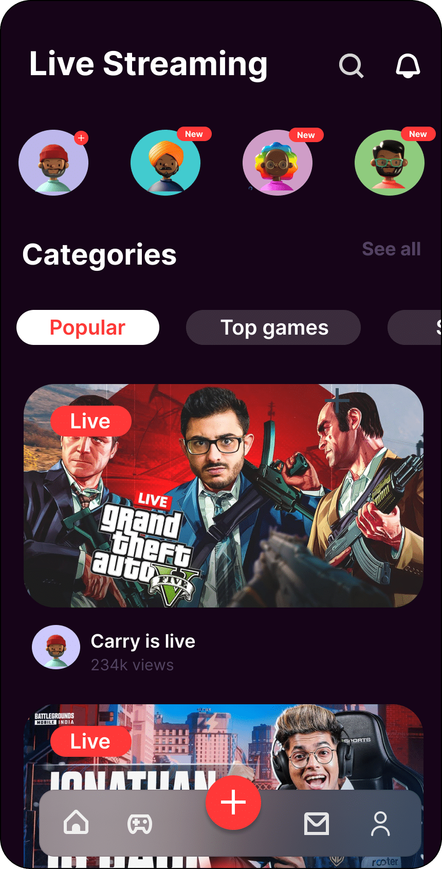 Custom Live Streaming App