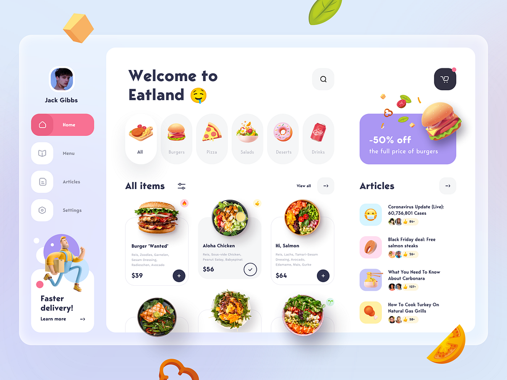 Develop Feature-Packed Food Delivery App