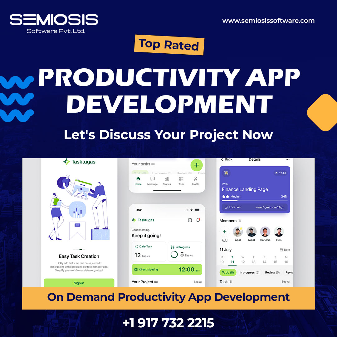 On Demand Best Productivity App Development Company