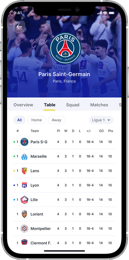 Sports Team App Development