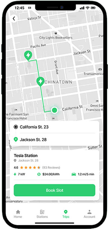 Development Of Electric Vehicle Charging App