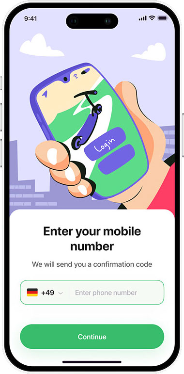 Scooter Rental App Development
