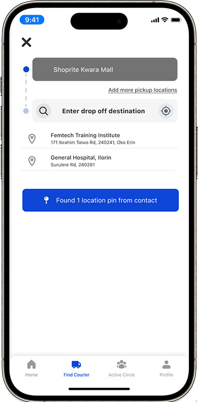 Courier Tracking App Development